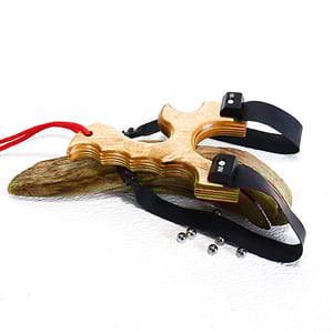 Image of Birchwood Slingshot, Wooden Catapult, Right OR left handed, Gift for him, Outdoorsmen Gift