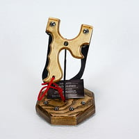 Image 8 of Birchwood Slingshot, Wooden Catapult, Right OR left handed, Gift for him, Outdoorsmen Gift