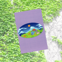 chilling, hanging out print