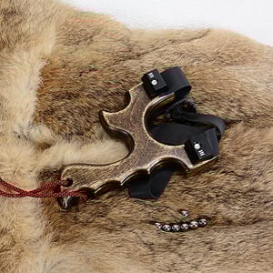 Image of Wooden Slingshot out of Birchwood, Wood Catapult Right Handed, Unique Gift for him, Sling Shot