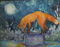 Image 1 of Moon Child -  watercolour on paper