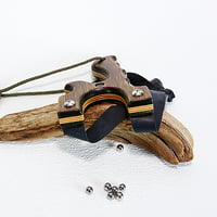 Image 6 of Wooden Slingshot, Handmade Wood Catapult, Right Handed, Unique Gift, Functional Art