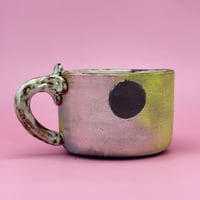 Image 2 of Polka dot kitty mug