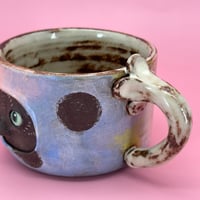 Image 4 of Polka dot kitty mug