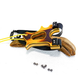 Image of Compact Wooden Sling Shot, The Holligan, OTF slingshot, Right or Left Handed Catapult, Hunter Gift