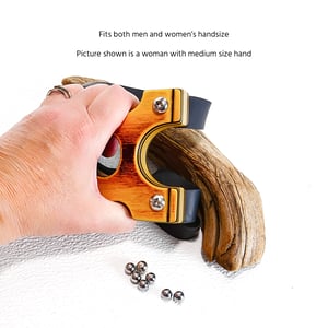 Image of Compact Wooden Sling Shot, The Holligan, OTF slingshot, Right or Left Handed Catapult, Hunter Gift