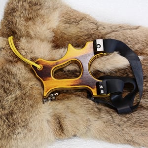 Image of Compact Wooden Sling Shot, The Holligan, OTF slingshot, Right or Left Handed Catapult, Hunter Gift