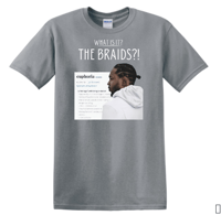 Image 1 of THE BRAIDS EUPHORIA KENDRICK LAMAR GRAPHIC T-SHIRT