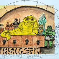 Image 3 of Jabba the Hut and Gang (original art)