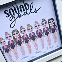 Image 1 of Flic Flac - Squad Goal Custom Print Framed