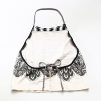 Image 3 of adult M/L large medium high neck adjustable courtneycourtney halter swing crop top shirt tshirt