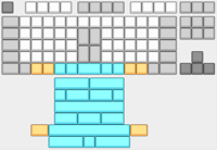 Image 4 of 8XBW Ortho TKL PCB and Plate Combo