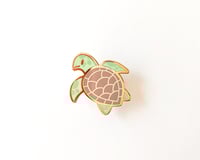 Green Sea Turtle - Tiny Reptile Enamel Pins
