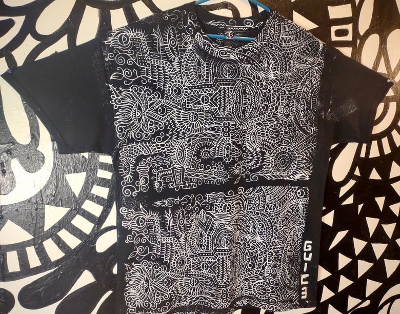 Image of Geometric Realms Tee Sideways Print