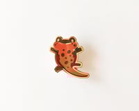 Chinese Fire Belly Newt - Mini Amphibian Enamel Pins