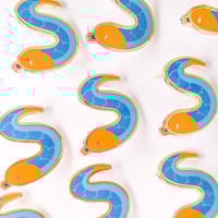 Image 2 of Blue Coral Snake - Tiny Reptile Enamel Pins