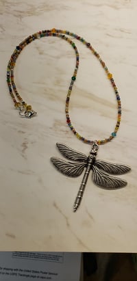 Image 1 of Confetti Dragonfly Necklace