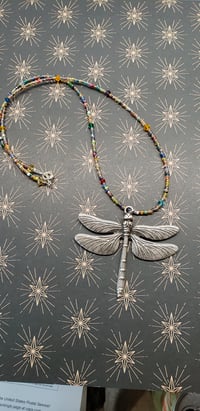 Image 2 of Confetti Dragonfly Necklace