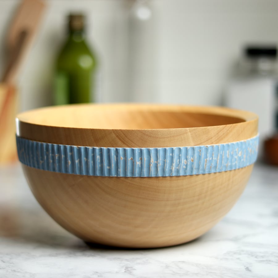 Image of Handmade Ash Bowl with Milk Paint