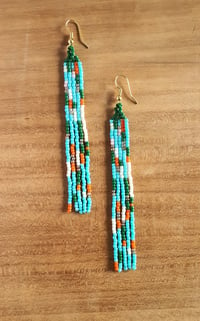 Image 2 of Makalu- Fringe Beaded Earrings