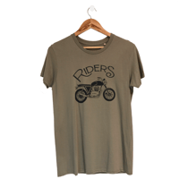 Image 1 of T-SHIRT UNISEXE / KAKI / RIDERS