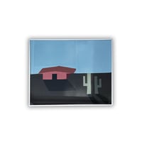 Image 1 of Quilted House Artwork in Frame