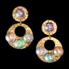 BUBBLICIOUS Orbis Big Top Earring - Gold
