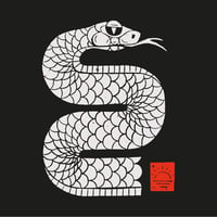 Image 2 of Smart Old Snake Sweatshirt black & white