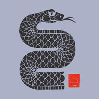 Image 2 of Smart Old Snake Sweatshirt grey & black