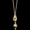 NUAGES BAROQUE Necklace Chain Petite - Black Pearl