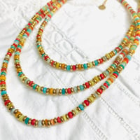 Image 1 of Collier TAHITI multicolores