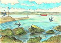 Image 3 of Seaside art