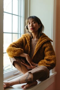 Image 11 of Algoma Cardigan of kid Mohair 