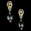 NUAGES BAROQUE Earring Petite - Black Pearl