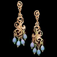 Image 1 of NUAGES BAROQUE Earring Big - Amazonite