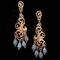Image 2 of NUAGES BAROQUE Earring Big - Amazonite