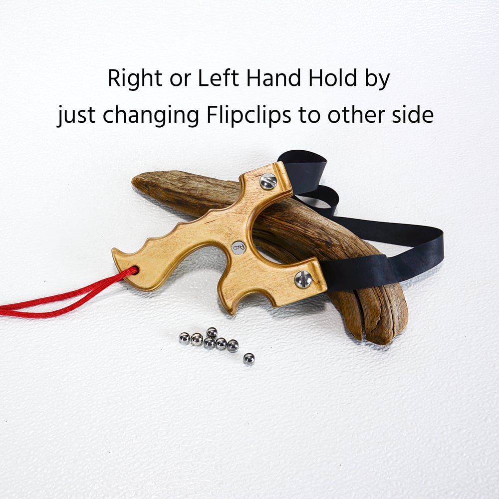 Image of Birchwood Slingshot, Wooden Catapult, Right OR left handed, Gift for him, Outdoorsmen Gift