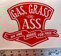 Image 3 of Gas, Grass or Ass vinyl decal