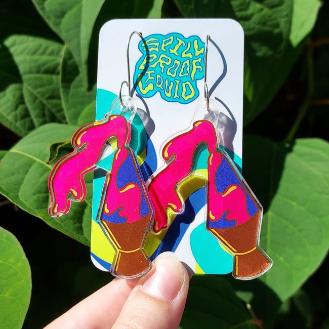 Lava Lamp Charm Earrings