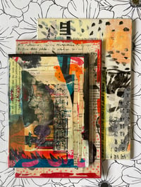 Image 1 of three small collages art set