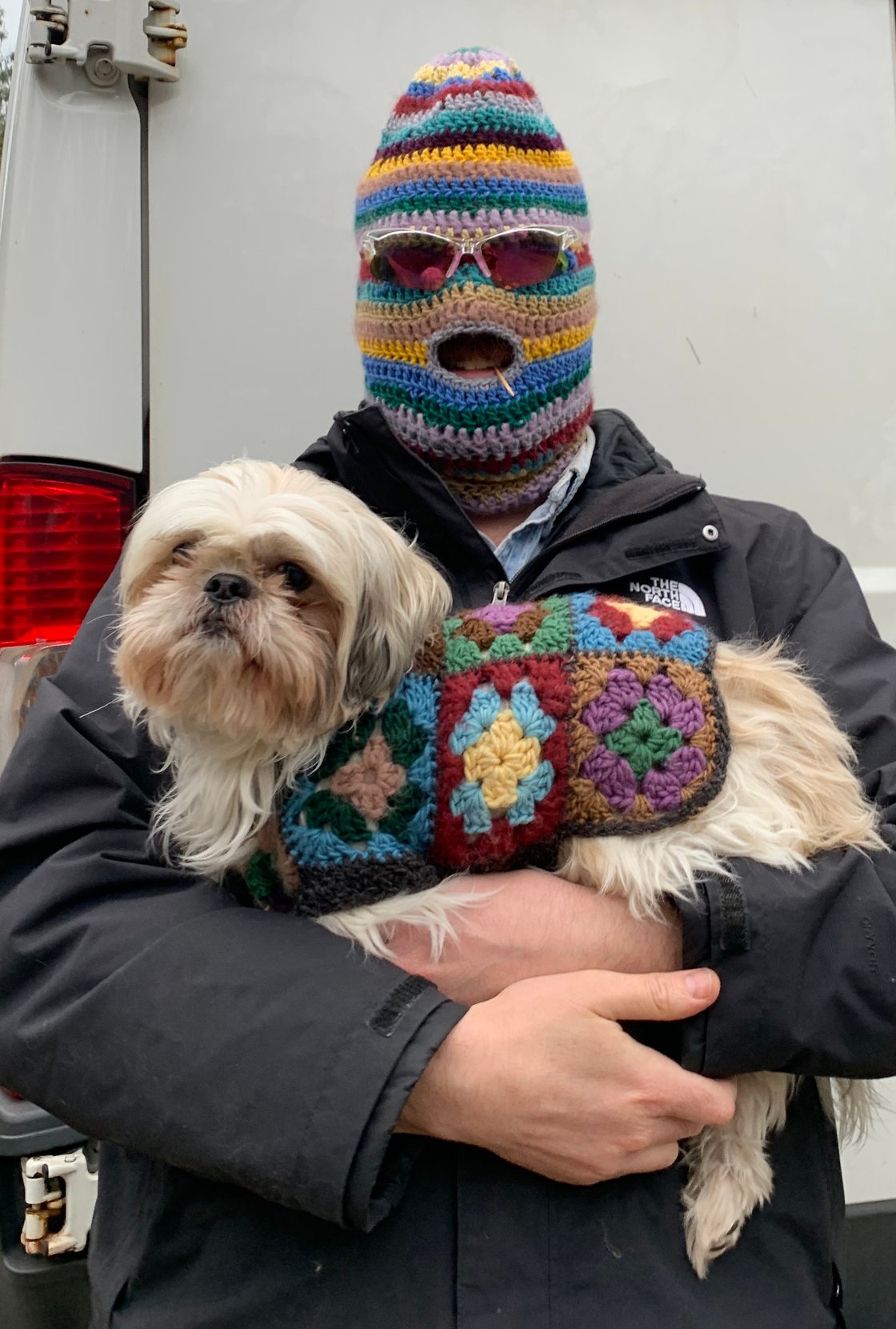 Image of Granny Square Dog Sweater