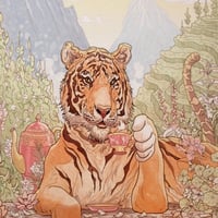 Image 3 of TIGER'S CHAI 13x19" PRINT