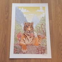 Image 1 of TIGER'S CHAI 13x19" PRINT