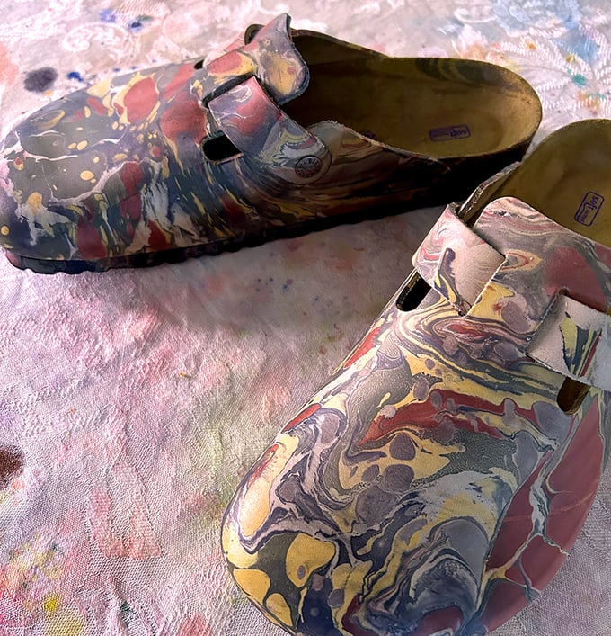 Image of Marbled Birkenstocks