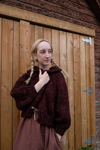 Image 6 of Nanaimo Cardigan (Limited Merino Wool shown in Belgium Chocolate)