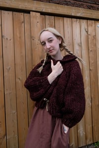 Image 16 of Nanaimo Cardigan (Limited Merino Wool shown in Belgium Chocolate)
