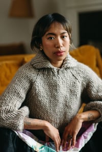 Image 5 of Neys  Sweater (Highland Wool from Peru, shown in Fawn + more colours)