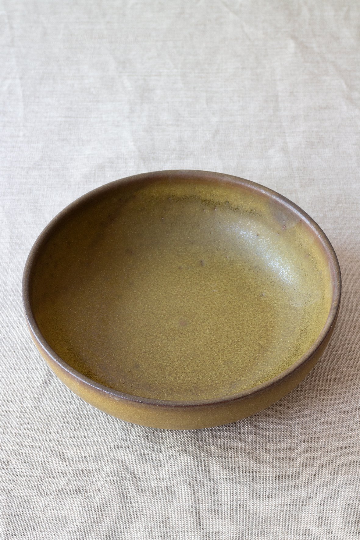 Image of petite assiette creuse / ocre