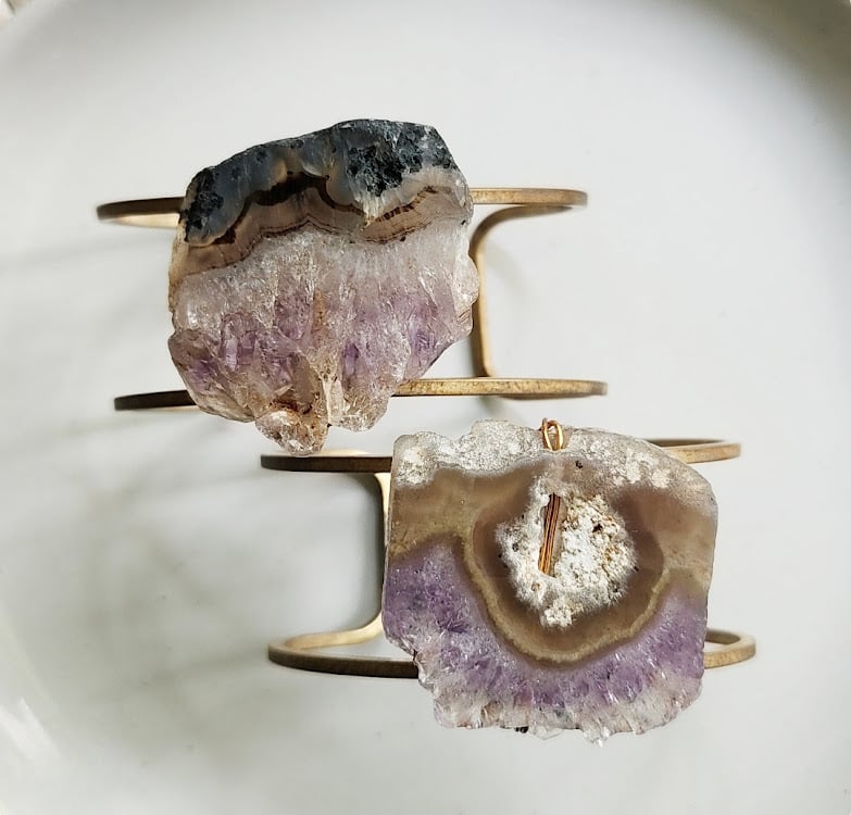 Image of Amethyst Geode Cuff