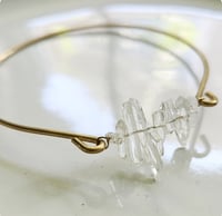 Image 1 of Quartz Stalactite Bangle Bracelet